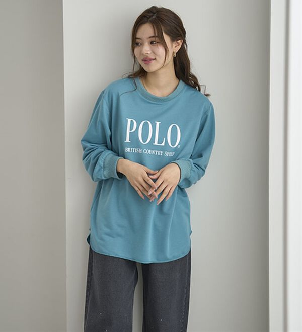 BELLUNA（ベルーナ）の「【ＰＯＬＯ　ＢＣＳ】ミニ裏毛素材デザイントップス（カットソー）」｜詳細画像