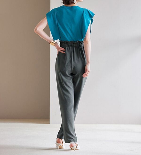 RANAN（ラナン）の「リラックスタックテーパードパンツ（フルレングスパンツ）」｜詳細画像