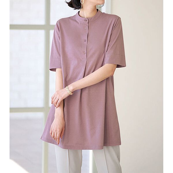 BELLUNA（ベルーナ）の「抗菌防臭汗じみ対策シャツ見えチュニック（チュニック）」｜詳細画像