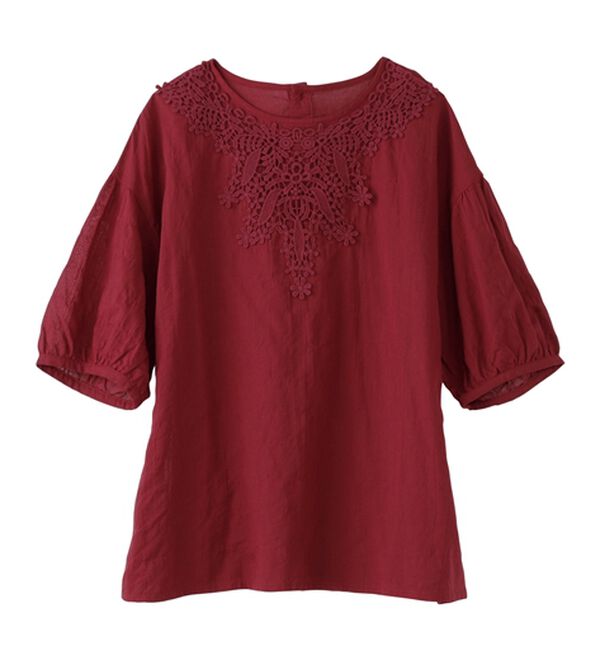 BELLUNA（ベルーナ）の「華やかモチーフレースデザインブラウス（ブラウス）」｜詳細画像