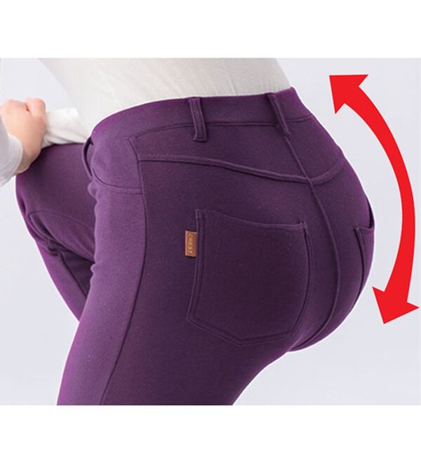 ルフラン（ルフラン）の「ピッタリしない裏側毛布な美脚パンツ（フルレングスパンツ）」｜詳細画像