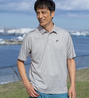 「＜ヘッド＞総柄ジャカードポロシャツ（メンズポロシャツ）」｜詳細画像