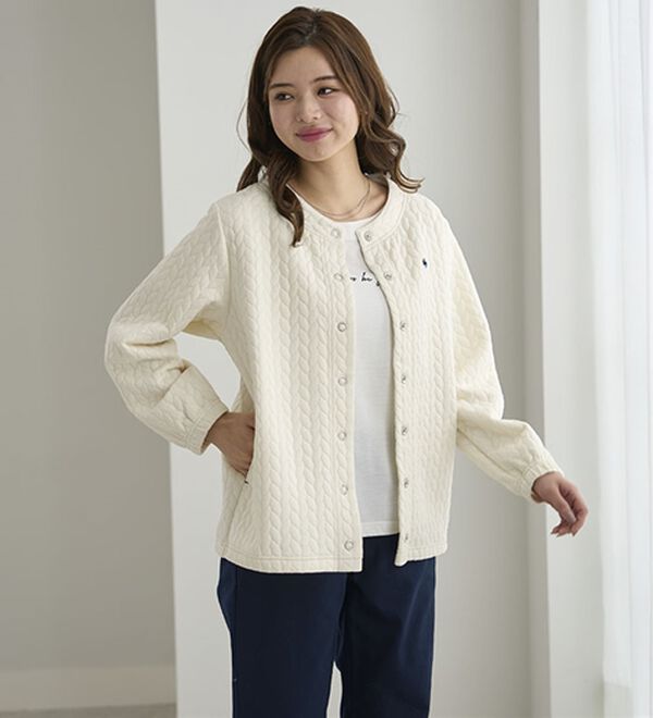 BELLUNA（ベルーナ）の「【ＰＯＬＯ　ＢＣＳ】ジャカード素材カーディガン（その他カーディガン）」｜詳細画像