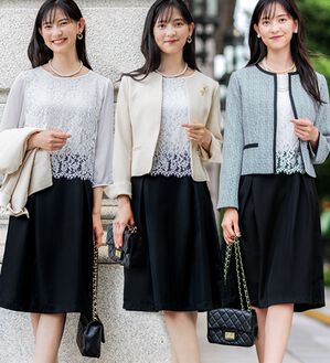 GeeRA（ジーラ）の「【2ツイードジャケット＆ワンピ】入卒式/セレモニー着回し3点セットワンピーススーツ（その他スーツ）」｜詳細画像