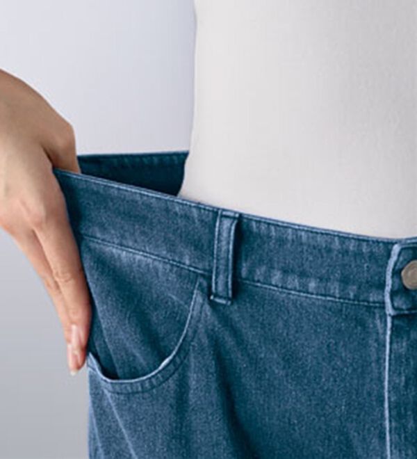 BELLUNA（ベルーナ）の「まるでデニム！ストレッチニットデニム（フルレングスパンツ）」｜詳細画像