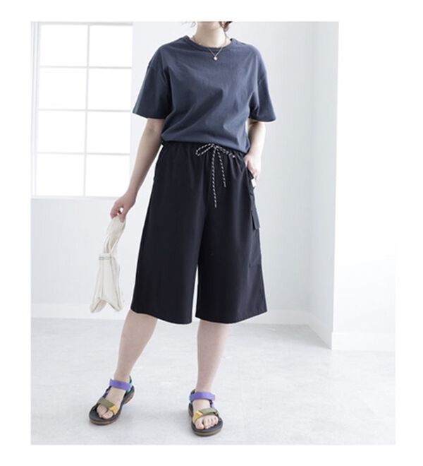 BELLUNA（ベルーナ）の「＜ｓｏｒａｆｕｋｕ＞ストレッチ素材ハーフパンツ（その他パンツ）」｜詳細画像