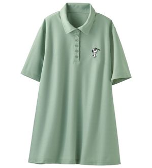BELLUNA（ベルーナ）の「スヌーピー刺しゅうポロチュニック（ポロシャツ）」｜サングラス(ミント)
