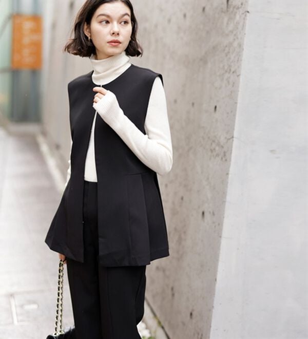 GeeRA（ジーラ）の「【入卒式/セレモニー】ペプラムベストセットアップスーツ（パンツスーツ）」｜詳細画像