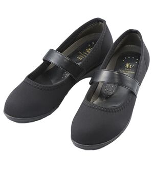 ルフラン（ルフラン）の「はっ水４Ｅストレッチパンプス（パンプス）」｜ブラック