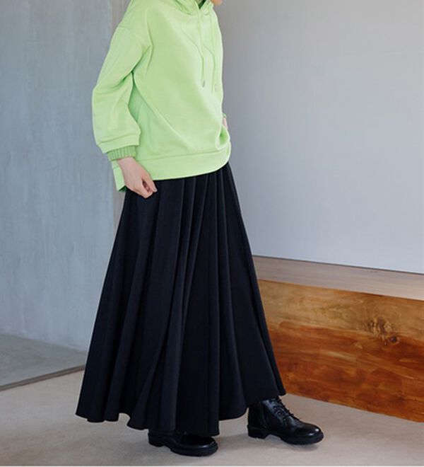 RANAN（ラナン）の「フレアーシルエットハイウエストスカート（ロングスカート）」｜詳細画像