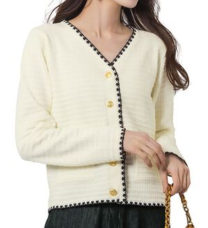 RANAN（ラナン）の「ツイード風配色ニットカーディガン（ニットカーディガン）」｜詳細画像