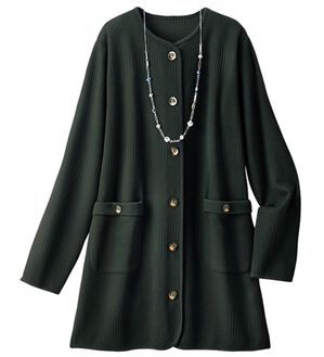 ルフラン（ルフラン）の「今の季節にちょうどいい！羽織り（その他ジャケット）」｜黒