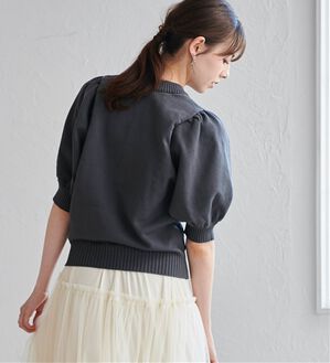 RANAN（ラナン）の「ボリュームパフスリーブニットトップス（ニット・セーター）」｜チャコール