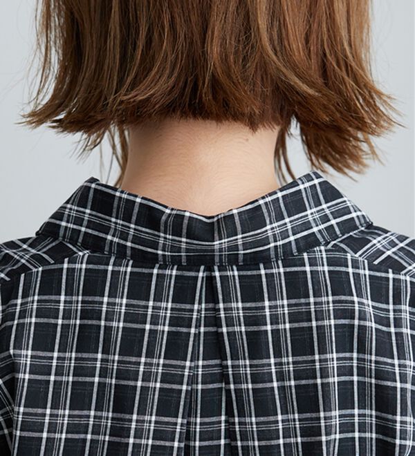 BELLUNA（ベルーナ）の「【新色追加】袖タックデザインスキッパーシャツ（シャツ）」｜詳細画像