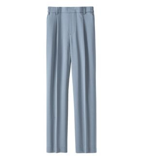 BELLUNA（ベルーナ）の「【選べる2丈】メランジストレッチ素材テーパードパンツ（テーパードパンツ）」｜サックス