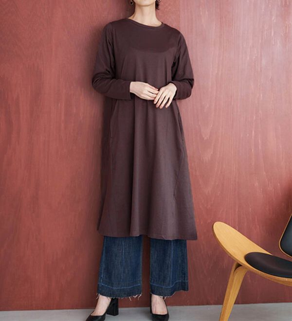 RANAN（ラナン）の「【選べる２丈】＜ＢＣ＞ポケット付マキシワンピース（その他ワンピース）」｜詳細画像