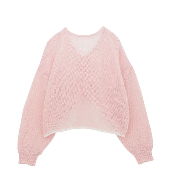 RANAN（ラナン）の「モヘアライク２ＷＡＹギャザーニット（ニット・セーター）」｜詳細画像