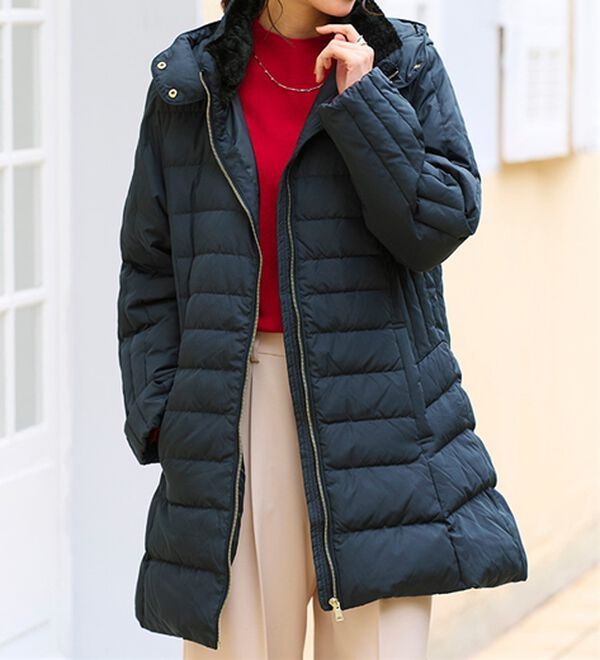 BELLUNA（ベルーナ）の「細見え！フレンチダウン使いロング丈コート（ロングコート）」｜詳細画像