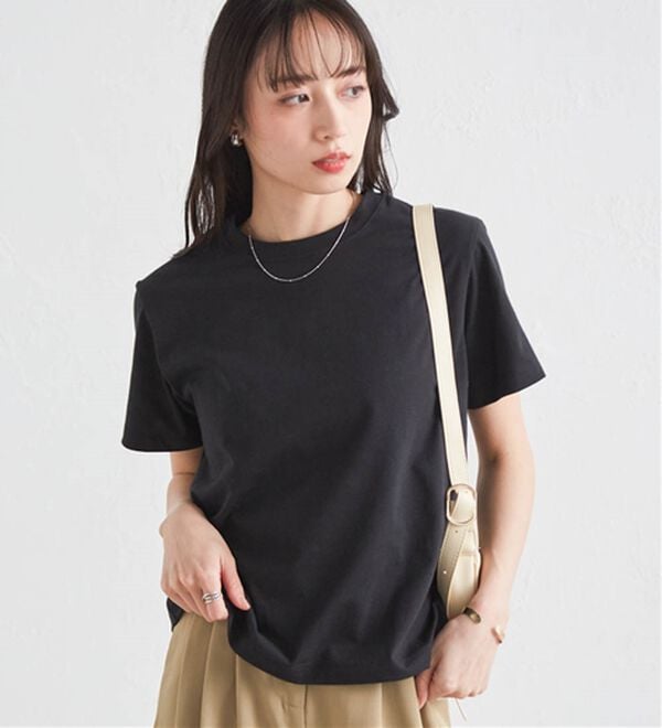 RANAN（ラナン）の「【5つの機能付】ひんやり着回し抜群ベーシックＴシャツ＜選べる着丈＞（Tシャツ）」｜詳細画像