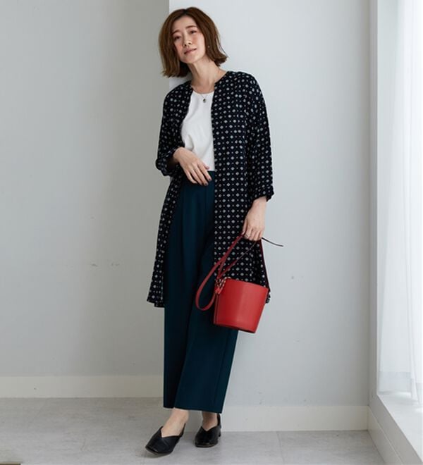 BELLUNA（ベルーナ）の「【接触冷感】レーヨン素材ウエストタック使いワンピース（その他ワンピース）」｜詳細画像