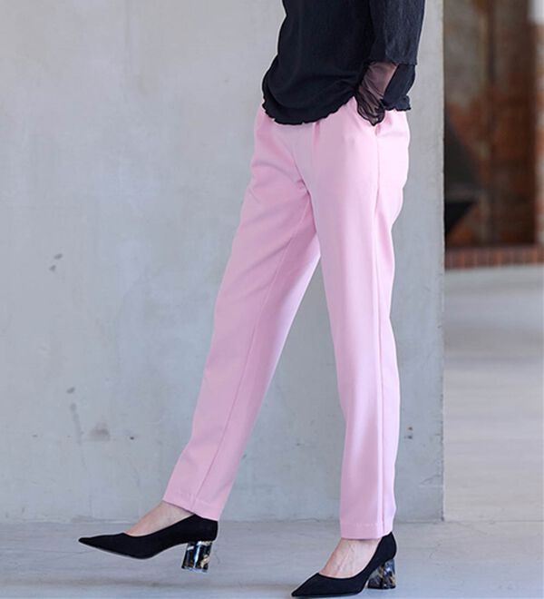 RANAN（ラナン）の「【選べる股下】美脚シルエットタックパンツ（股下６１・６５ｃｍ）（フルレングスパンツ）」｜詳細画像