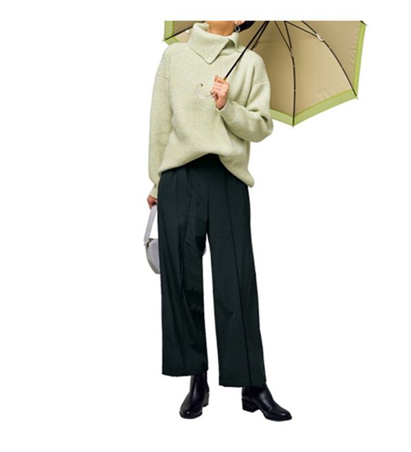 VINNO（ヴィノ）の「シャカ伸び！はっ水メロー使いワイドパンツ（フルレングスパンツ）」｜詳細画像