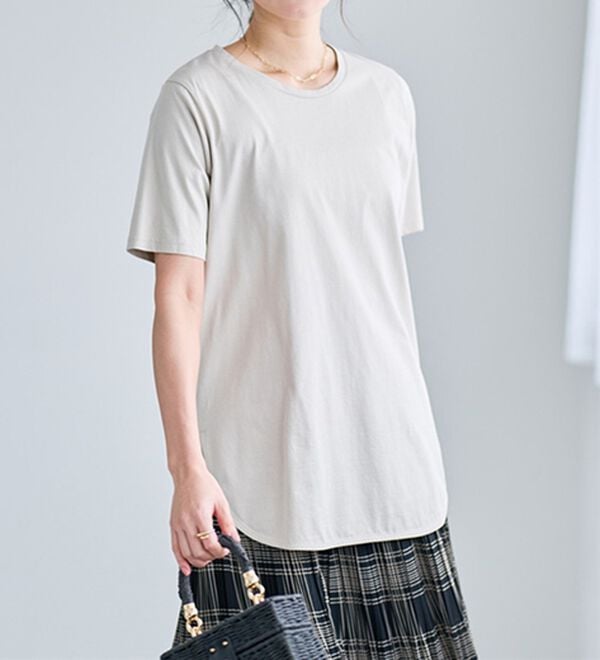 RANAN（ラナン）の「＜ＢＣ＞綿１００％ひんやりラウンドヘムプルオーバー（カットソー）」｜詳細画像