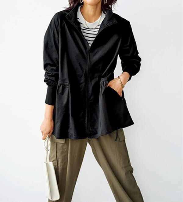 BELLUNA（ベルーナ）の「ギャザー切替ラッシュガードＵＶ対策ジャケット（パーカー）」｜詳細画像