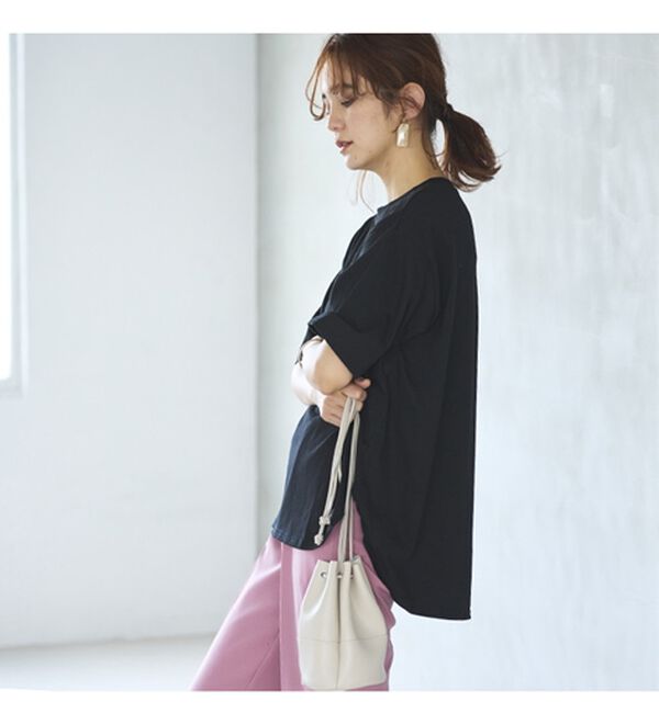 GeeRA（ジーラ）の「プリントチュニックＴシャツ（カットソー）」｜詳細画像