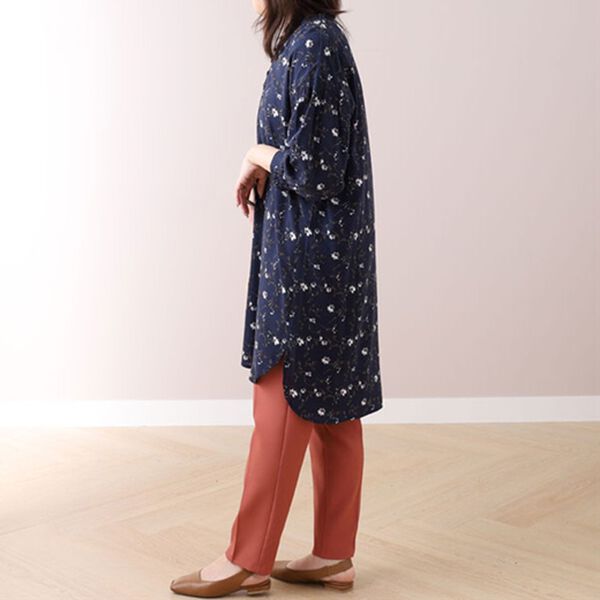 BELLUNA（ベルーナ）の「綿レーヨンスラブ素材プリントワンピース（プリントワンピース）」｜詳細画像