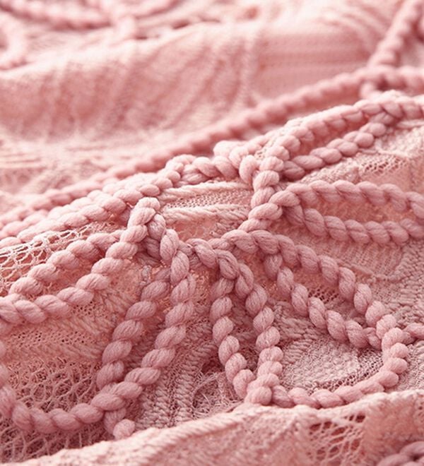 RANAN（ラナン）の「花柄立体レースリブ切替プルオーバー（ブラウス）」｜詳細画像