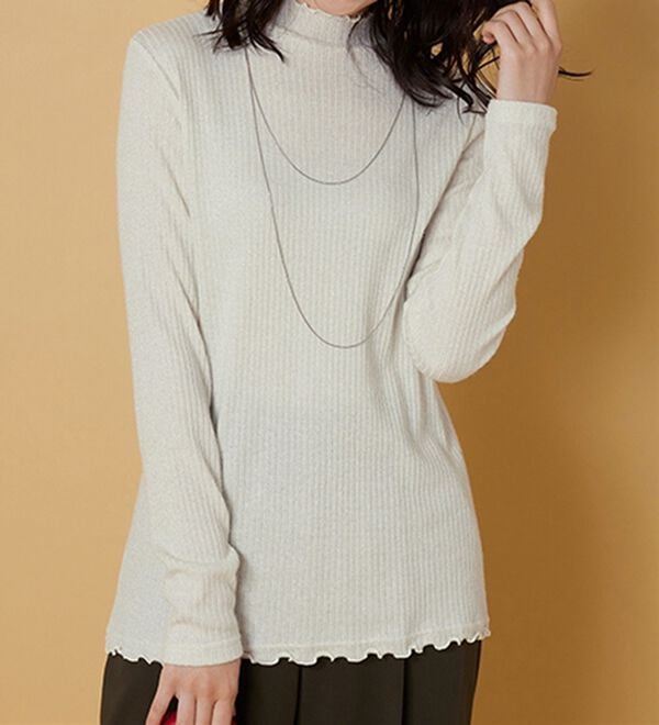 BELLUNA（ベルーナ）の「ラメ入りメローデザインプルオーバー（カットソー）」｜詳細画像