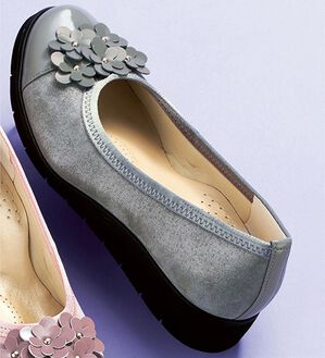 「５Ｅ本革スニーカーパンプス（パンプス）」｜詳細画像