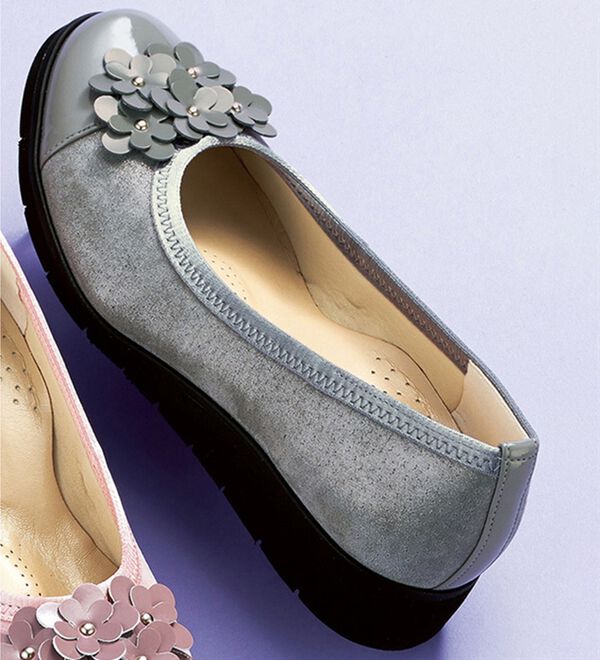 「５Ｅ本革スニーカーパンプス（パンプス）」｜詳細画像