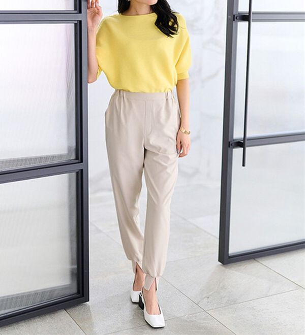 RANAN（ラナン）の「機能付き！裾スリットパンツ（フルレングスパンツ）」｜詳細画像