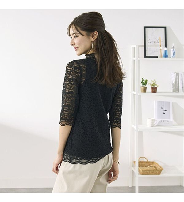 BELLUNA（ベルーナ）の「脱Ｔシャツレースインナー（ブラウス）」｜詳細画像