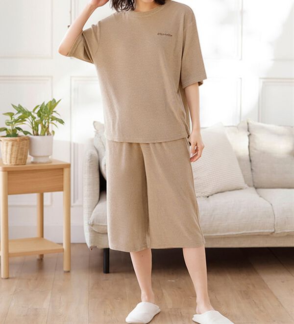 LAVIENNE（ラヴィエンヌ）の「【着るタオル】サラッと気持ちいい！ひんやりクールパイルパジャマ（パジャマ・ルームウェア）」｜詳細画像