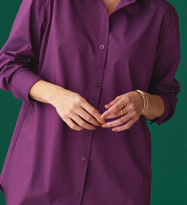 BELLUNA（ベルーナ）の「＜ＳＯＬＯＴＥＸ（Ｒ）＞ストレッチビッグシャツ（シャツ）」｜詳細画像