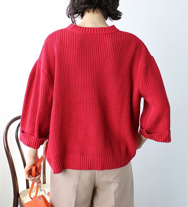 GeeRA（ジーラ）の「ハーフスリーブ着回しニット（ニット・セーター）」｜詳細画像