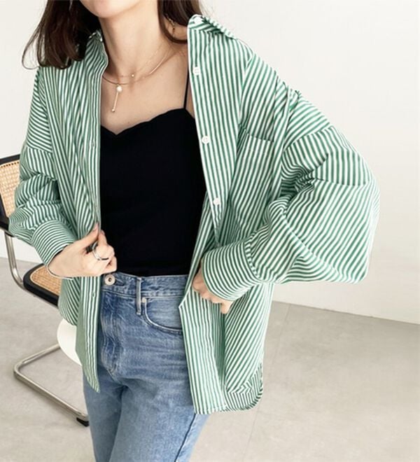 GeeRA（ジーラ）の「アソート柄オーバーサイズシャツ（シャツ）」｜詳細画像