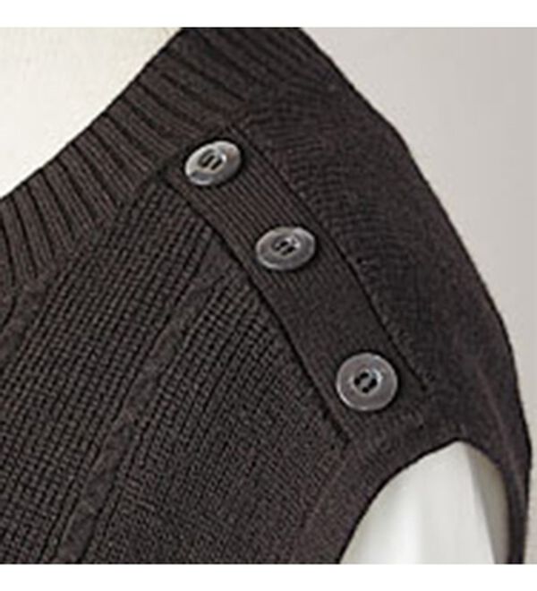 BELLUNA（ベルーナ）の「抗菌防臭あったかニットベスト（ベスト）」｜詳細画像