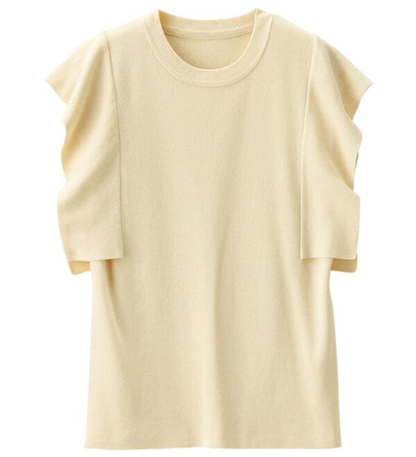 RANAN（ラナン）の「ひんやり！スクエアスリーブサマーニット（ニット・セーター）」｜詳細画像