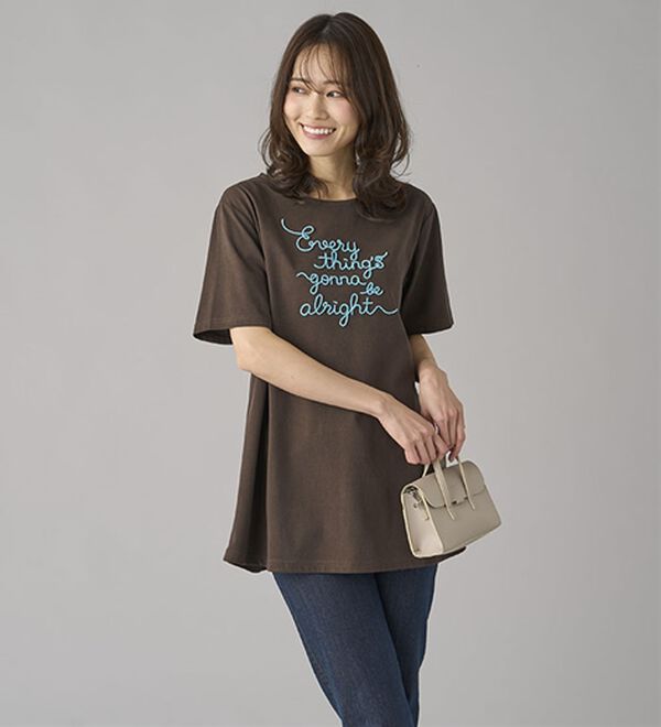 BELLUNA（ベルーナ）の「一枚で着映えるデコラＴ（Tシャツ）」｜詳細画像