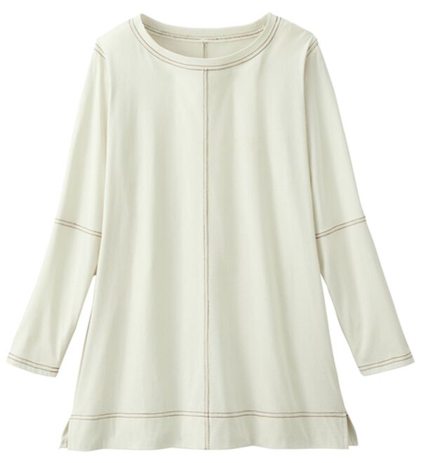 ルフラン（ルフラン）の「【４色組】もう汗らない！ステッチＴシャツ（Tシャツ）」｜詳細画像