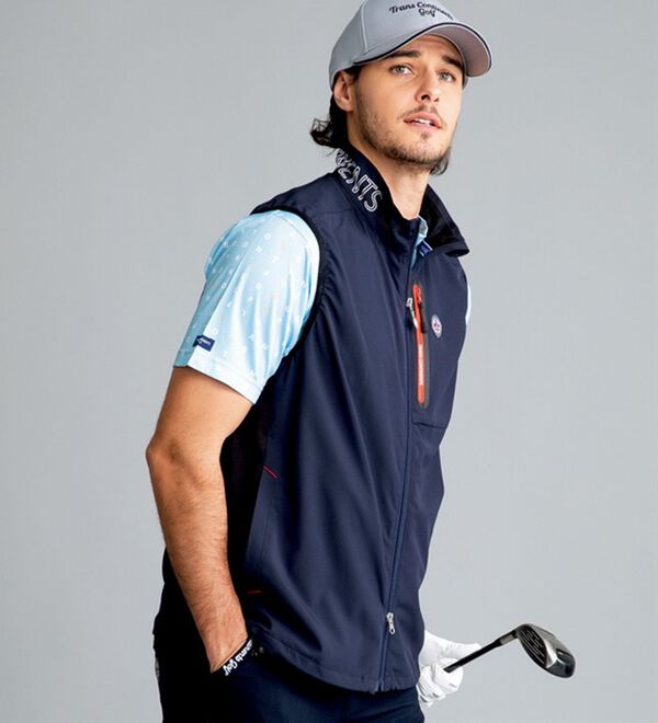 デサントゴルフベスト デサントゴルフ DESCENTE ゴルフ 防風ニットハイブリッド