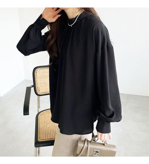 GeeRA（ジーラ）の「前後２ｗａｙボウタイブラウス（ブラウス）」｜詳細画像