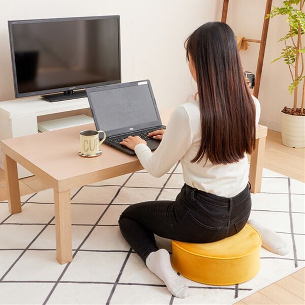 iellio（イエリオ）の「便利な極厚フロアクッション＜マルチクッション・座布団クッション・シートクッション・床座り用クッション・スツール・北欧風＞（クッション・クッションカバー）」｜詳細画像