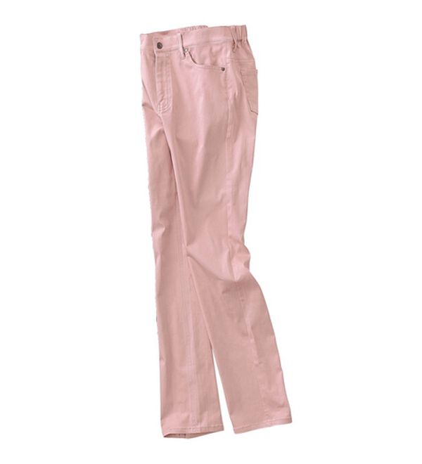 VINNO（ヴィノ）の「美のクラ・コットン混サテンパンツ（フルレングスパンツ）」｜詳細画像