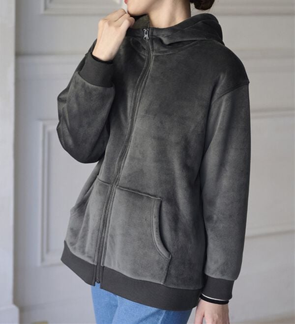 BELLUNA（ベルーナ）の「【快適Ｌａｂ．】リッチベロア素材裏ボアパーカー（パーカー）」｜詳細画像