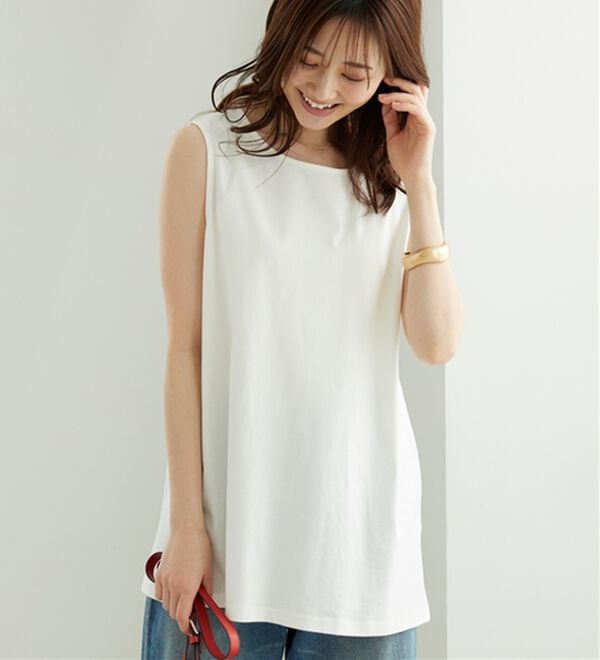 BELLUNA（ベルーナ）の「レイヤードに活躍！綿100％タンクトップ（タンクトップ・キャミソール）」｜詳細画像